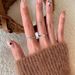 Luxurious Super Sparkle Zircon Ins Premium Korean Versatile Cool Design Fried Dough Twists Chain Ring_ipsvogv.com