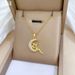 Moon 【 】 Spirit Light Luxury Charm Gorgeous Full Diamond Necklace Women's Versatile Clavicle Titanium Steel Chain 【 】 】 【 【 】_ipsvogv.com