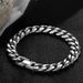 Titanium Steel Cuban Trendy Ins Style Thick Bracelet Men's Jewelry Buckle Chain Polished Punk Hand Accessories_ipsvogv.com