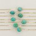 Exquisite simple women's alloy electroplated necklace turquoise pendant new necklace_ipsvogv.com