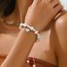 Minimalist style women's pearl niche love, high-end design, woven bracelet, versatile collection_ipsvogv.com