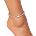 Jewelry Titanium Steel Pendant Love Anklet Women's Beach Shiny Single Row Rhinestone Anklet_ipsvogv.com