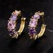 Cao Shi With Multi Colored Zircon Splicing Earrings, Fashionable Socialite High-end Earrings_ipsvogv.com