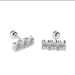 Women's Jewelry Silver Moissanite High Grade Earrings 30 Point Earrings Simple And Versatile White Gold Rose Gold Earrings_ipsvogv.com