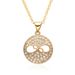 Women’s Jewelry Set Fashion Popular Round Micro Inlaid Zircon Necklace Ins Style Popular Pendant Necklace_ipsvogv.com