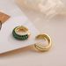 Unisex Hot Selling C Shaped Earrings Fashionable Colorful Zircon Alloy Ear Clips, Glossy Exaggerated Full Diamond Earrings For Women_ipsvogv.com