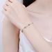 XDY Silver Women's Micro Set Ten Diamond Hexagram Star 1 Carat Moissanite Bracelet Straight Headed Jewelry_ipsvogv.com