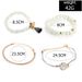 Simple And Fashionable Geometric Hollow Metal Flower Tassel Turquoise Pattern Round Ball Heart Bracelet Set Of Four_ipsvogv.com