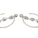 jewelry shiny diamond circle earrings long geometric combination water drop earrings_ipsvogv.com