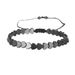 Geometric Creative Love Flat Beads Round Beads Black Gallstone Hand Woven Bracelet Personality Adjustable Bracelet Female_ipsvogv.com