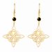 1 Pair Vintage Style Witch Knot Color Block Plating Hollow Out Stainless Steel Drop Earrings_ipsvogv.com