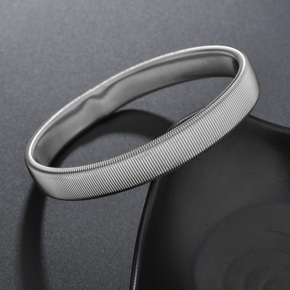 Accessories Trendy Punk Men's Metal Spring Elastic Bracelet Wristband Arm Band Sleeve Cuff_ipsvogv.com