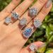 High carbon square s pure silver wedding ring, diamond pigeon egg light luxury, super sparkling carat_ipsvogv.com