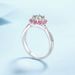Spring/Summer New S Pure Silver Mosonite Sakura French Exquisite High Grade Ring_ipsvogv.com
