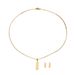 Small Fresh Countryside Style Korean Edition Tassel Necklace Women's Set String Love Design Clavicle Chain Earrings_ipsvogv.com