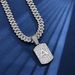 Trendy Cool Letter Pendant Cuban Chain Zinc Alloy Fashion Full Diamond Rap Hip Hop Necklace_ipsvogv.com