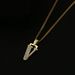 Men And Women's Jewelry Simple And High End Diamond Letter Pendant Diamond Letter Necklace Fashion High End Pendant_ipsvogv.com