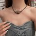 Unisex Design Leopard Pig Nose Pendant Necklace For Women Sweet And Cool Personality All Match High Grade Sweater Chain Autumn And Winter Necklace_ipsvogv.com
