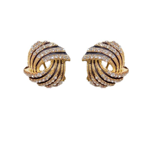 Trendy High-End Minimalist Style Super Shiny Rhinestone With Silver Needle Niche Design Fashion Earrings For Women_ipsvogv.com