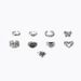 Alloy Chain Crying Face 9-piece Set Of Playing Card Hollow Heart Daisy Ring_ipsvogv.com