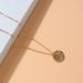 Personalized Gold Disc Coin Pendant Necklace Alloy Multi Layer Clavicle Chain Female G15020_ipsvogv.com