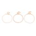 alloy anklet thick chain suit women's simple fashion temperament anklet three-piece set_ipsvogv.com