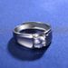 S925 Sterling Silver Men's Ring Domineering And Fashionable Moissanite 1ct Opening Adjustable New Frosted Diamond Ring_ipsvogv.com