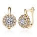 Women's Jewelry Zircon Earrings Popular Flower Shaped Diamond Earrings Accessories_ipsvogv.com