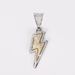 New Hip-Hop Style Purple Lightning Inlaid Diamond Cuban Chain Pendant Trendy Gold-Plated Alloy Jewelry Big Head_ipsvogv.com