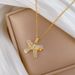 Irregular 【 】 Zircon Butterfly Light Luxury Charm Gorgeous Full Diamond Necklace Women's Versatile Clavicle Chain 【 】_ipsvogv.com