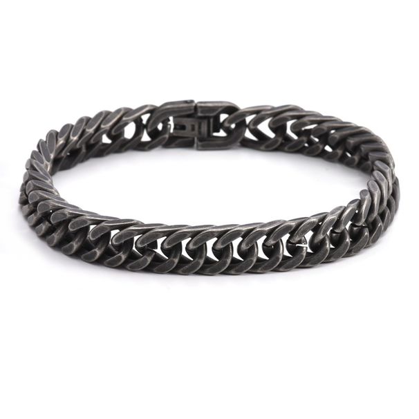 Domineering Socialite Cuban Color Stainless Men's Bracelet Titanium Steel Jewelry Accessories Personality Style_ipsvogv.com