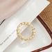 Small niche design, geometric Japanese and Korean style versatile women's winding cross inlaid zircon ring, adjustable_ipsvogv.com