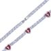 Hip Hop Heartbreak Tennis Chain Necklace For Men And Women - Silver Tone, 46cm & 51cm, Trendy Streetwear Jewelry Tennis Chain_ipsvogv.com