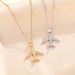 Personalized Hip-hop With Diamond Inlaid Airplane Pendant, Titanium Steel Necklace, Women's Instagram Trend Sweater_ipsvogv.com