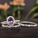 fashionable And Simple Jewelry With Diamond Inlay, Stackable Three Piece Set For Women's Engagement Ring_ipsvogv.com