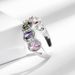 Korean Version Niche Design Egg Shaped Colored Zircon For Women's Instagram, Cool And Fashionable Temperament,_ipsvogv.com