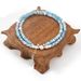 5 Cm Lake Blue Crystal Four Leaf Clover Freshwater Pearl Shell Bracelet Necklace Women's Set_ipsvogv.com