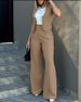 Women's fashion suit vest vest wide leg pants casual suit_ipsvogv.com