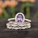 fashionable And Simple Jewelry With Diamond Inlay, Stackable Three Piece Set For Women's Engagement Ring_ipsvogv.com