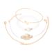 Accessories Hollow Flower LOVE Letter Metal Ball Beaded Pattern Bracelet Set Of 4_ipsvogv.com