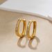Unisex Fashion All Match Geometric Earrings Copper Plated With Real Gold Micro Inlaid Zircon Fashionable Women's Round Earrings Ear Buckles_ipsvogv.com