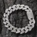 New Style 15MM Baguette Cuban Link Iced Out Braces 14k White Gold Icy Cubic Zirconia Jewelry 7inch 8inch Hiphop_ipsvogv.com