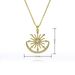 Gold Plated Sun & Moon Pendant Necklace - Copper Hollow Design, Micro Inlaid Zircon, Personalized Jewelry Gift For Women_ipsvogv.com