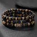 Ethnic Style Wood Chip Bracelet Retro Handmade Beaded Elastic Line Jewelry Multi Layer Stacking Bracelet For Women_ipsvogv.com