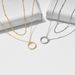 s925 sterling silver simple ring double layer necklace light luxury ins style geometric circle stacking clavicle chain_ipsvogv.com