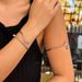 personality open arm chain fashion arm ring cross border design metal plain ring water drop arm bracelet set_ipsvogv.com