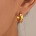 Women's Jewelry C Shaped Zircon Earrings Simple Cold Style K Gold Plated Titanium Steel Earrings_ipsvogv.com