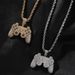 Street Creative Game Console Handle Pendant Hip Hop Necklace New Personality Childhood Cartoon Diamond Necklace_ipsvogv.com