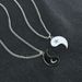 Necklace Personality Hollow Alloy Oil Drop Tai Chi Star And Moon Pendant Necklace Clavicle Chain_ipsvogv.com