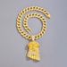 Hot Selling Hip Hop Necklace Men's Head Alloy Inlaid Rhinestone Pendant Jewelry_ipsvogv.com
